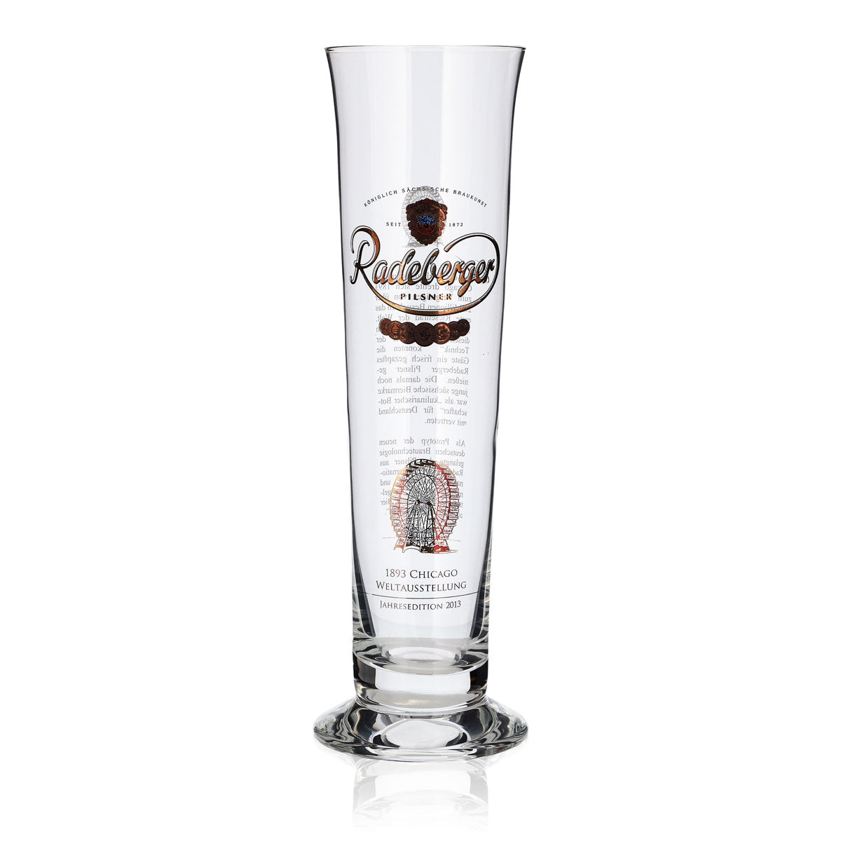 Bicchiere da birra Radeberger Bicchiere da collezione Bicchieri Tulipano Edizione annuale 2013 Stange