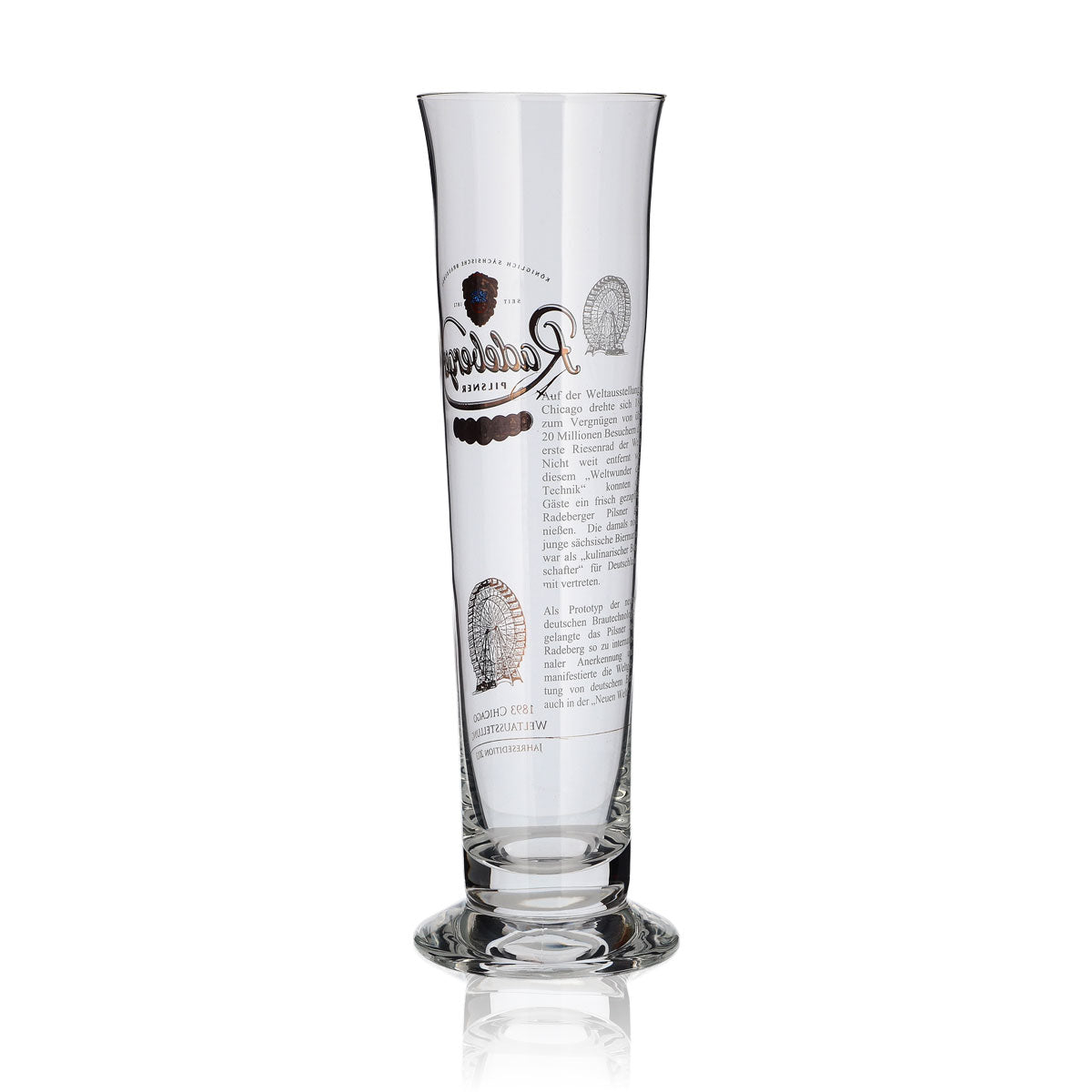 Bicchiere da birra Radeberger Bicchiere da collezione Bicchieri Tulipano Edizione annuale 2013 Stange – Vista 3