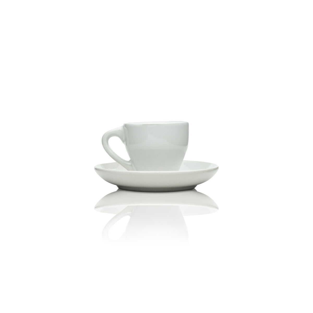 Tazza + piattino per liquore Ramazzotti 50 ml Porcellana bianca Piatto da caffè espresso – Vista 2