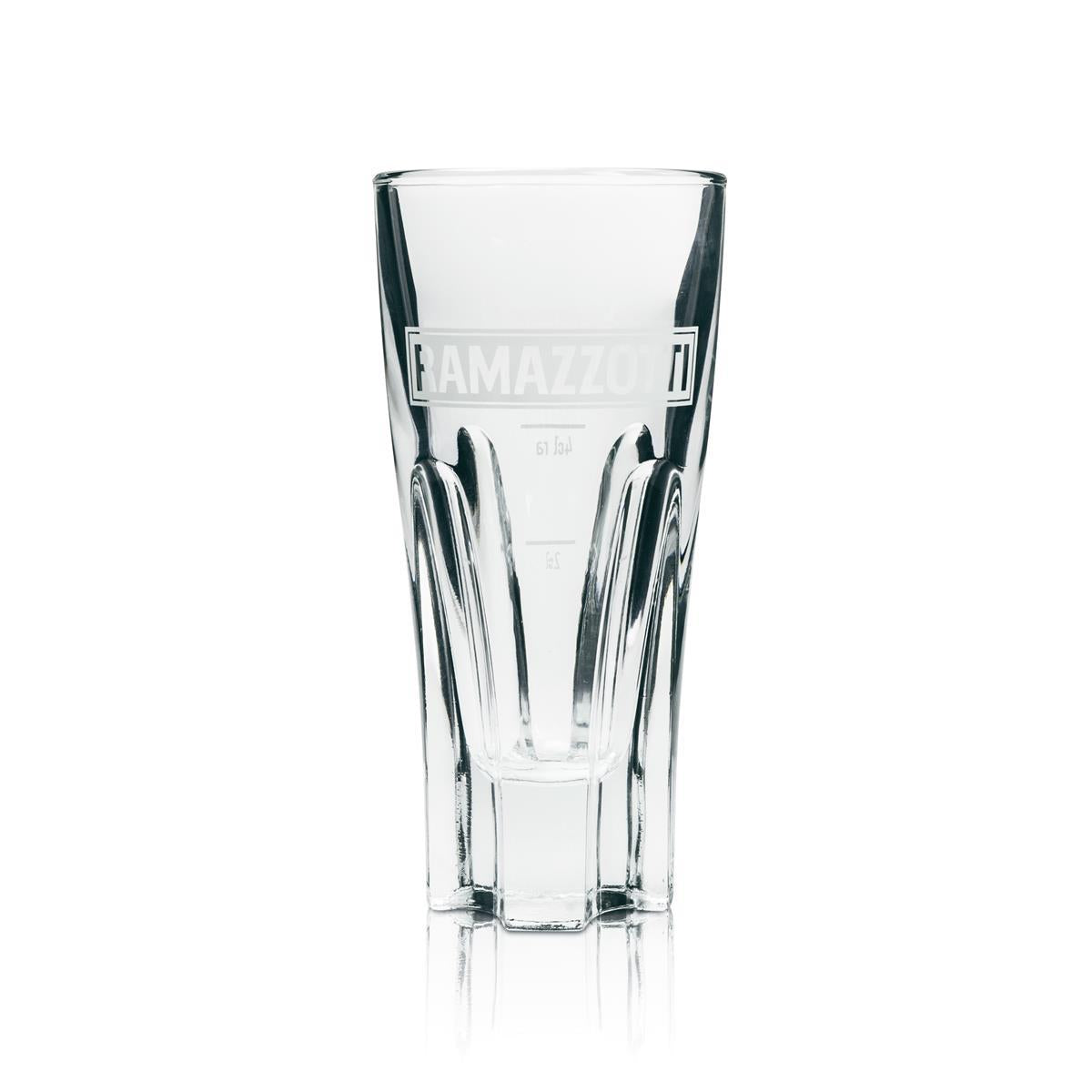 6 bicchieri da liquore Ramazzotti versione piccola con scritta bianca – Vista 2