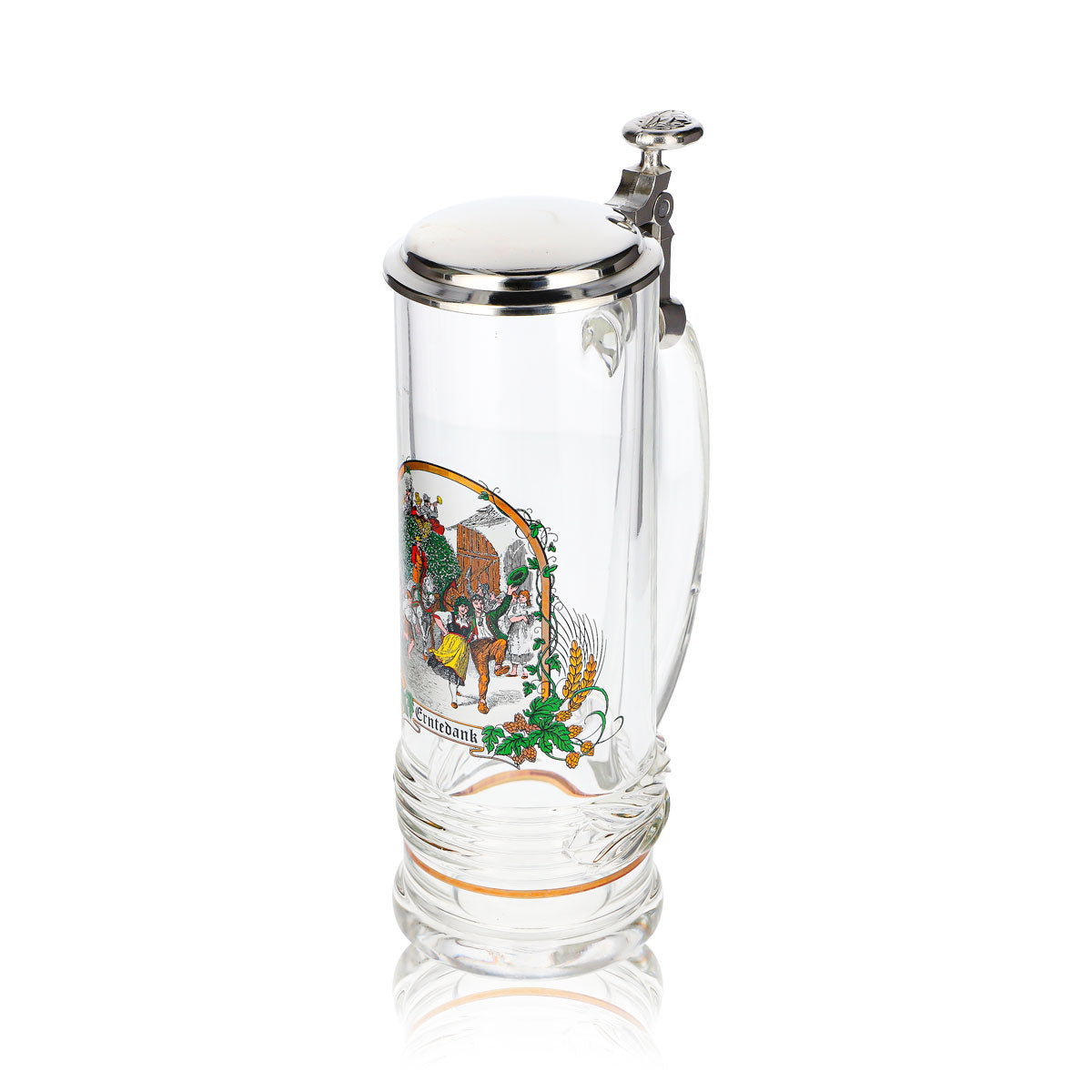 Bicchiere da birra Rastal da 0,5 l, boccale “Erntedank” con coperchio argentato – Vista 6