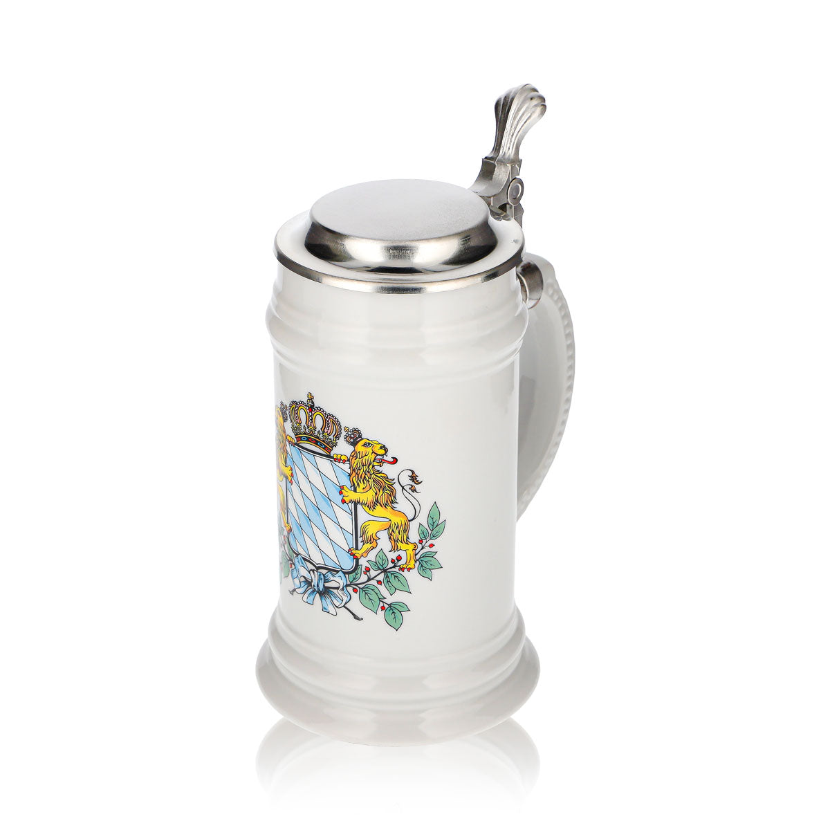 Bicchiere da birra Rastal da 0,5 l, boccale in terracotta con stemma della Baviera – Vista 6