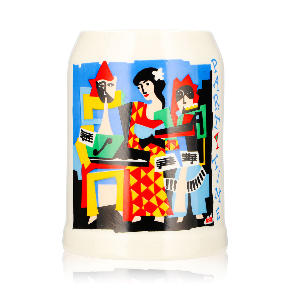 Bicchiere da birra Rastal da 0,5 l, boccale in terracotta "Partytime" colorato
