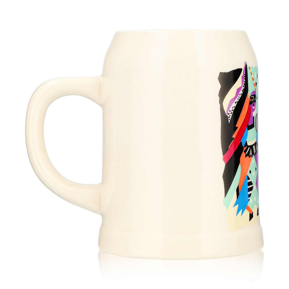 Bicchiere da birra Rastal da 0,5 l, boccale in terracotta "Partytime", color viola – Vista 3