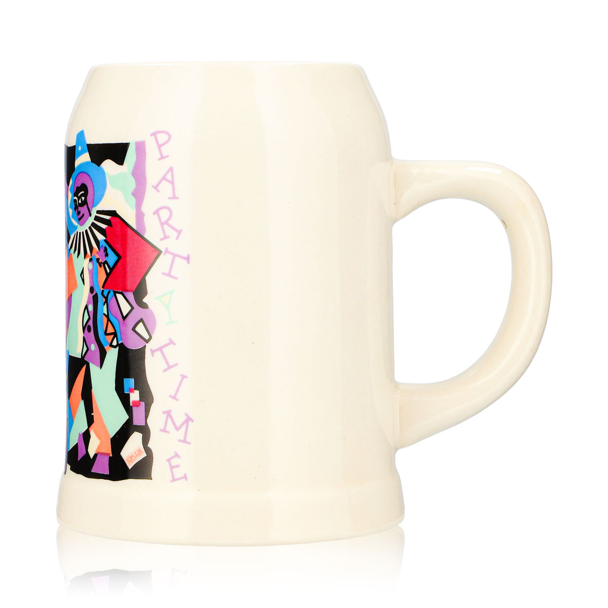 Bicchiere da birra Rastal da 0,5 l, boccale in terracotta "Partytime", color viola – Vista 5