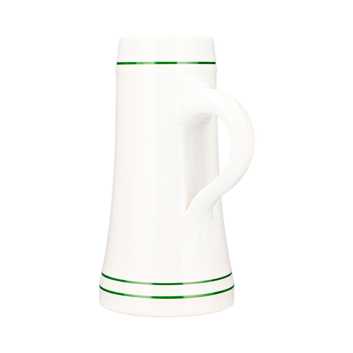 Bicchiere da birra Rastal da 0,68 l, boccale con figura di un uomo che beve birra, ceramica di gres, Baviera – Vista 4