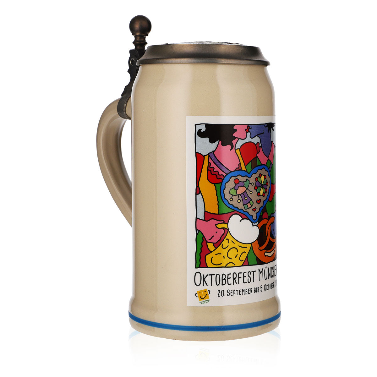 Bicchiere da birra Rastal 1,0 l Brocca in terracotta Oktoberfest Monaco di Baviera 2014 Rastal – Vista 2