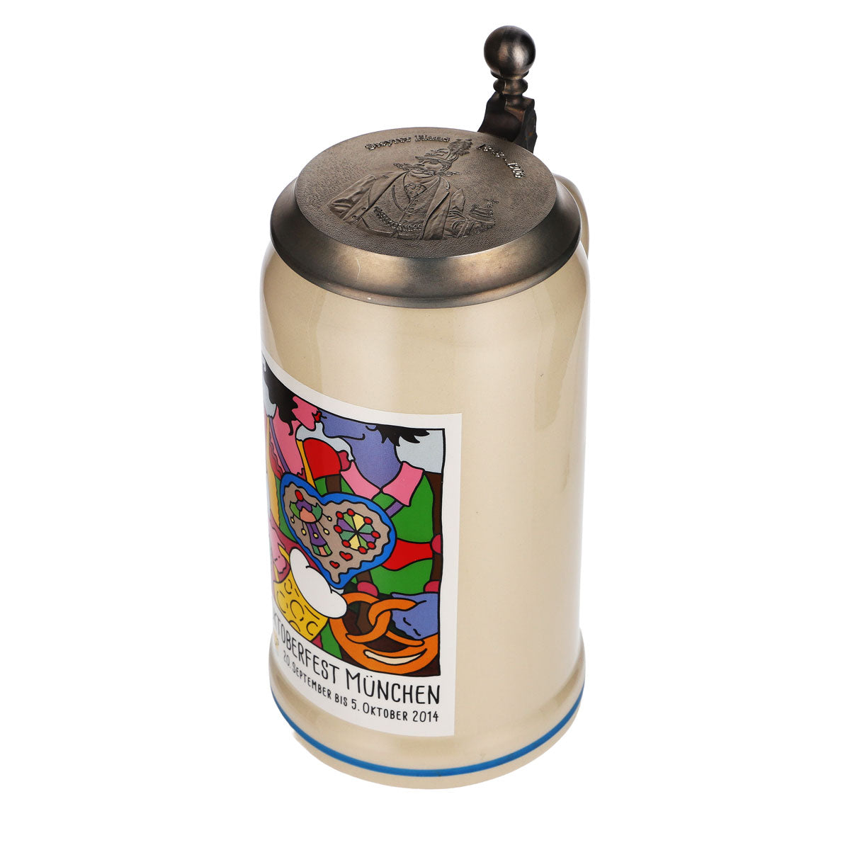 Bicchiere da birra Rastal 1,0 l Brocca in terracotta Oktoberfest Monaco di Baviera 2014 Rastal – Vista 5