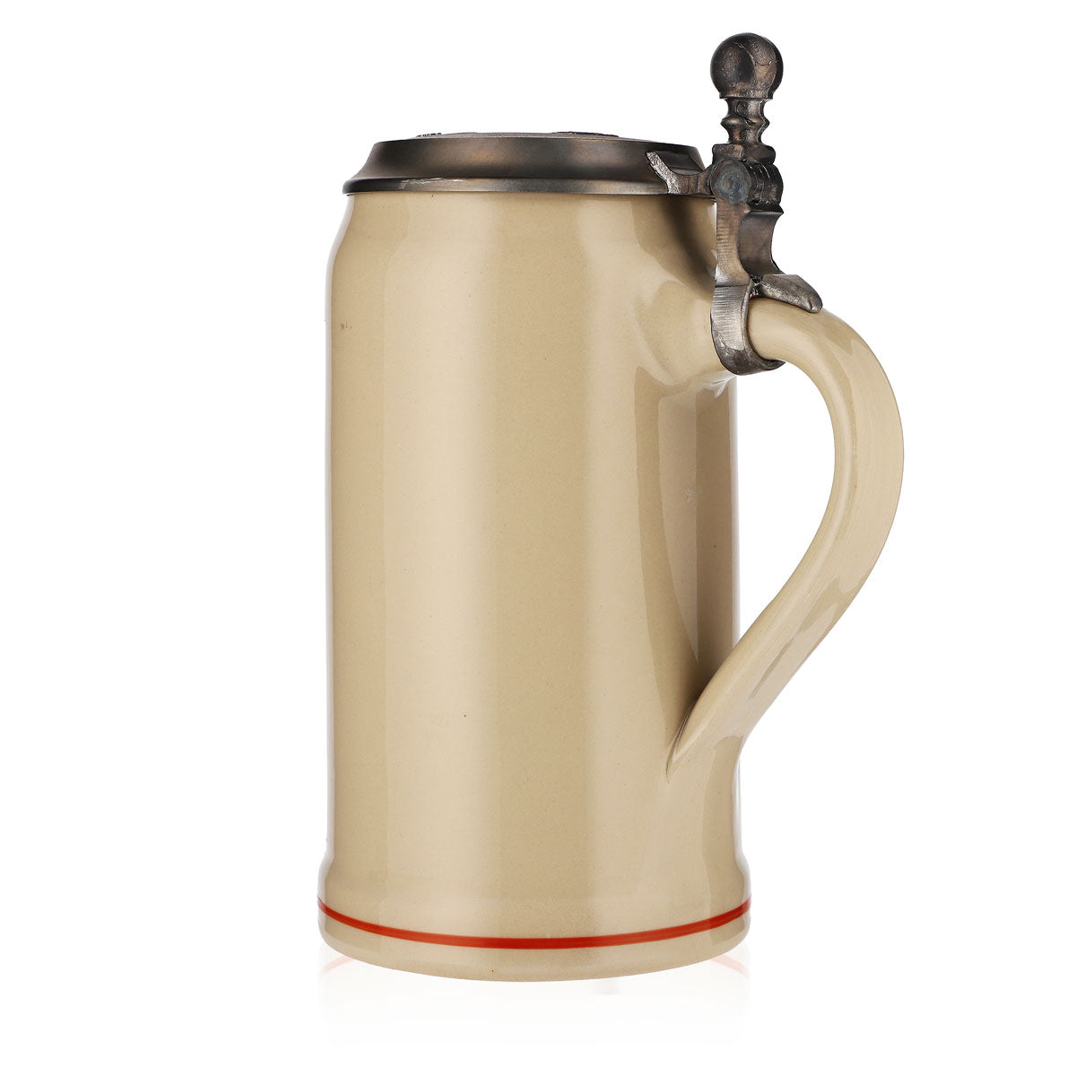 Boccale da birra Rastal in ceramica/argilla Oktoberfest Monaco 2013  Coperchio in peltro – Vista 4