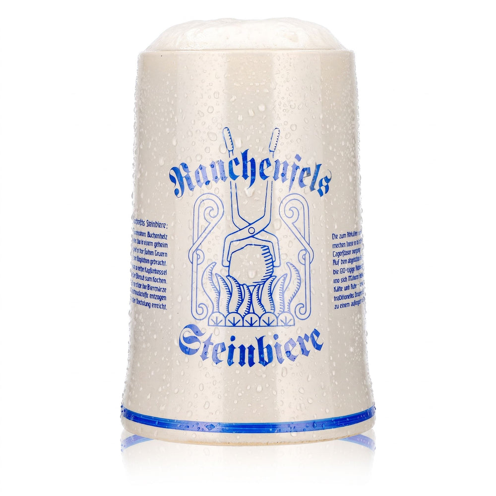 Bicchiere da birra Rauchenfels, boccale in terracotta da 0,3 l, boccale da birra, boccale in terracotta, birra in boccale