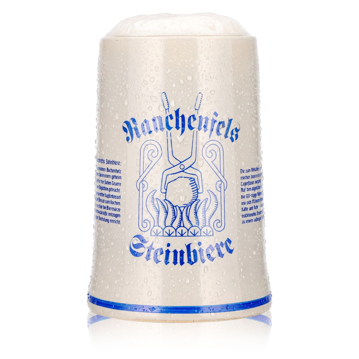 Bicchiere da birra Rauchenfels, boccale in terracotta da 0,3 l, boccale da birra, boccale in terracotta, birra in boccale