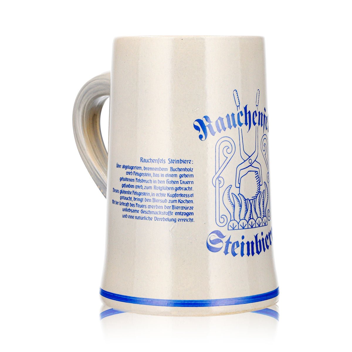 Bicchiere da birra Rauchenfels, boccale in terracotta da 0,3 l, boccale da birra, boccale in terracotta, birra in boccale – Vista 3