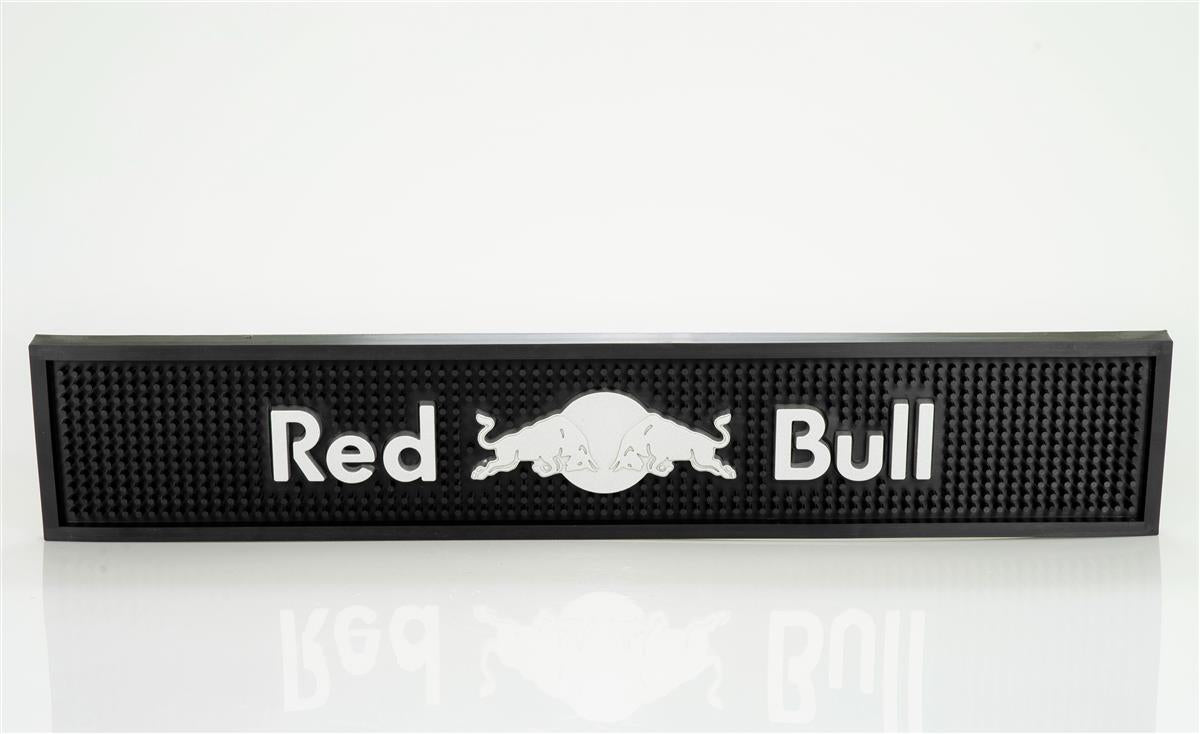 Red Bull Energy Tappetino da bar Tappetino sgocciolatoio Accessori da bar nero/argento rigido
