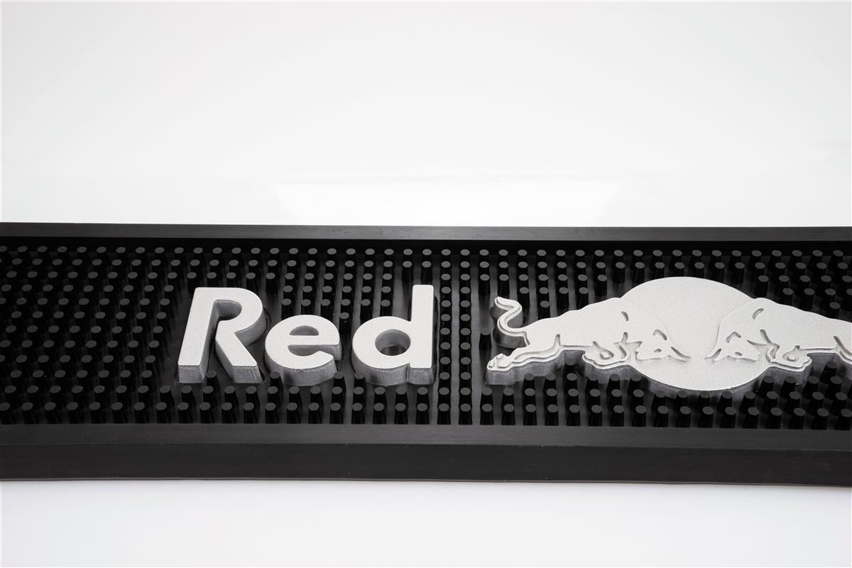 Red Bull Energy Tappetino da bar Tappetino sgocciolatoio Accessori da bar nero/argento rigido – Vista 4