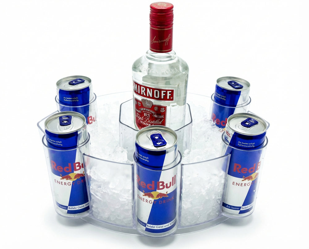 Red Bull Kühler Energy The Boat Big 6 lattine barca ghiaccio cubetti Cooler Ice Gastro Bar