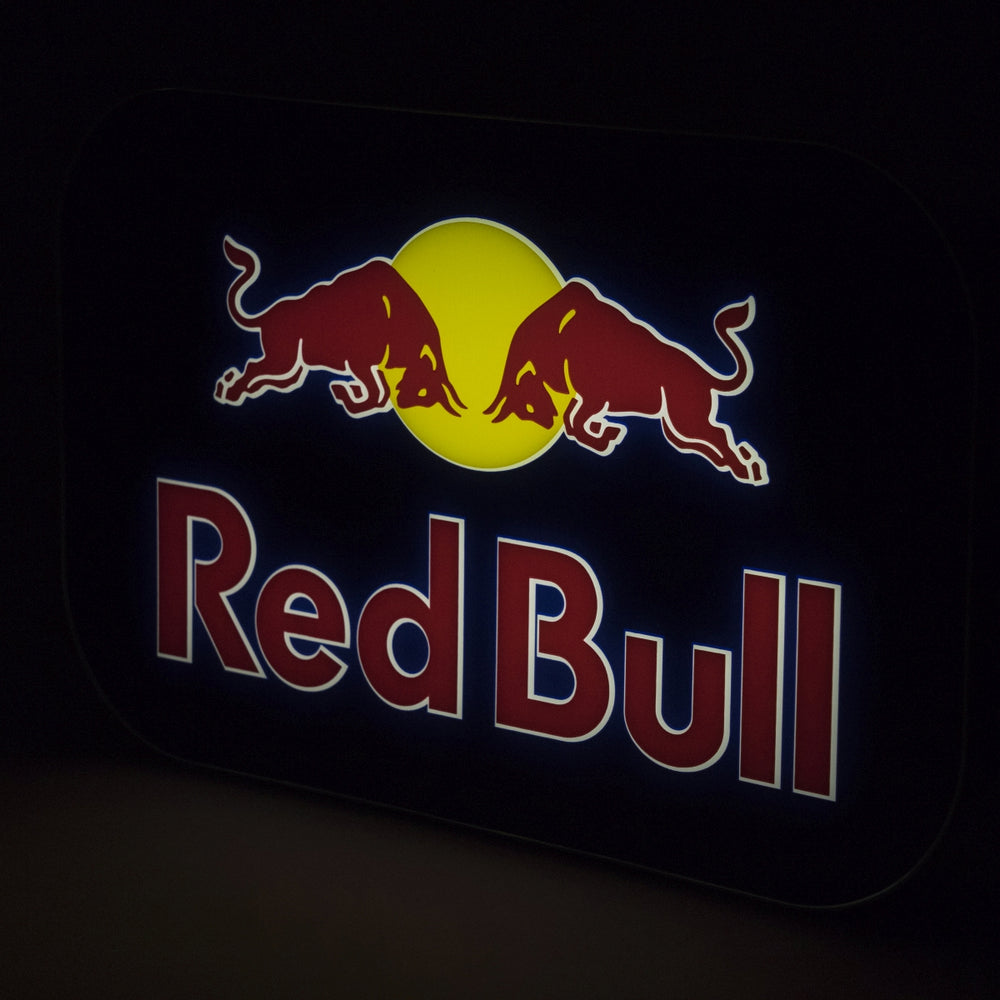 Insegna luminosa Red Bull Insegna luminosa Light Box Decorazione da parete Ambiente LED Lumi Bar