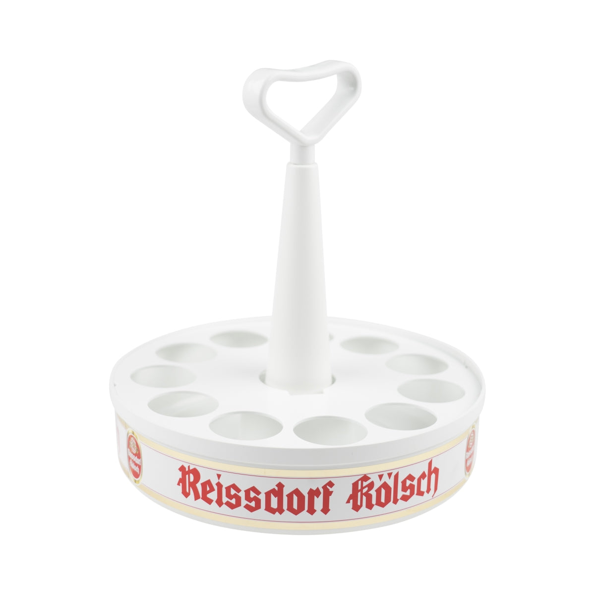 Reissdorf Kölsch Bicchiere da birra con supporto a corona grande per 11 bicchieri Ø5,6cm Pub