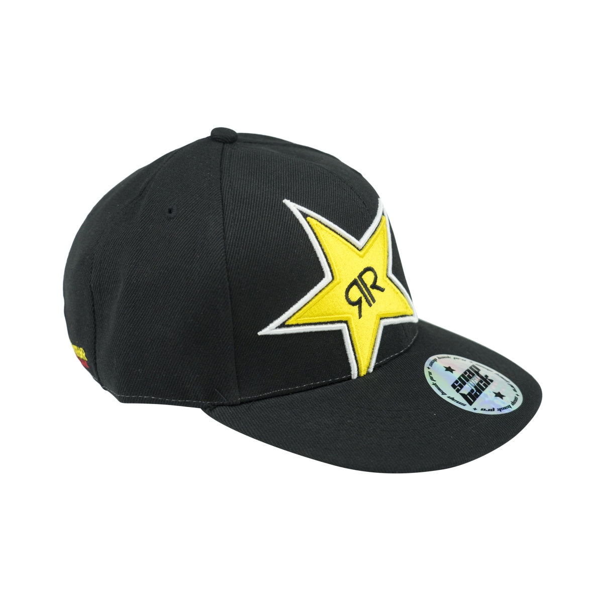 Rockstar Energy Cappellino Snap Back Nero Unisex Regolabile BMX