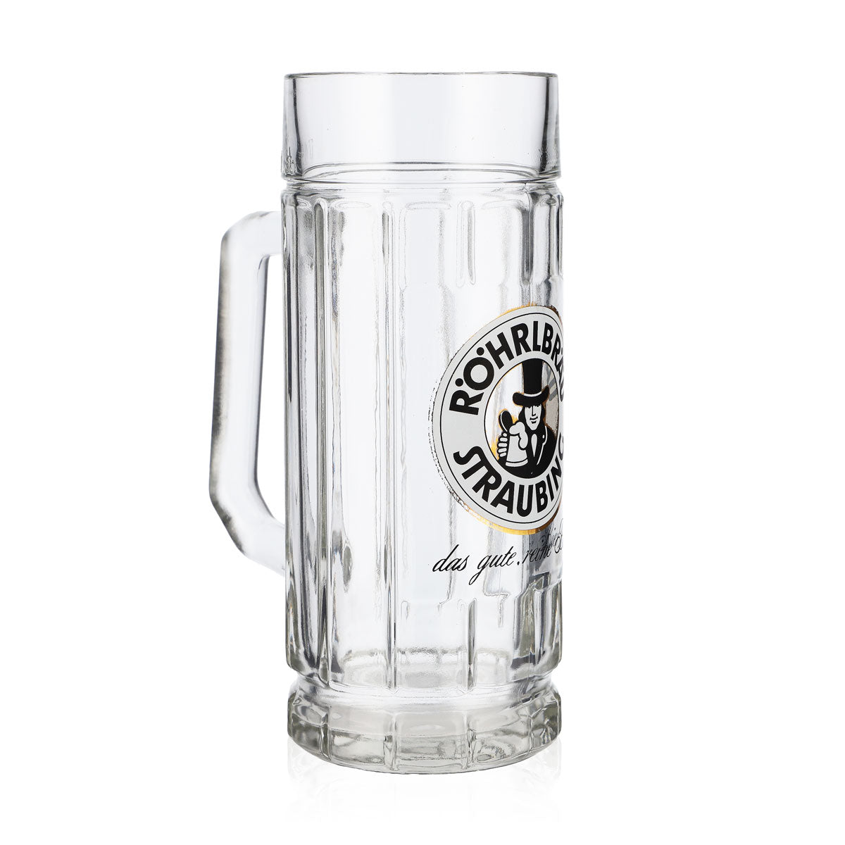 Röhrlbräu Birra Bicchiere Bicchieri da birra Boccale 0,5 l Brocca Straubing – Vista 2