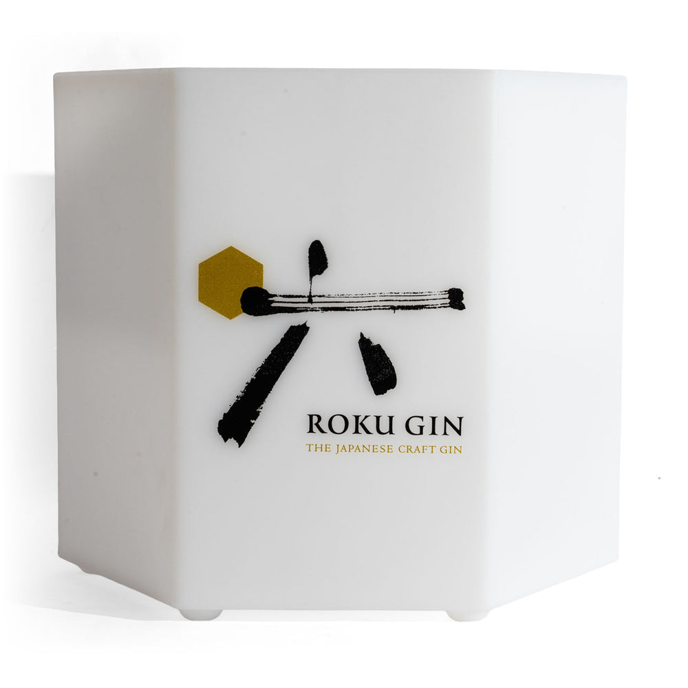 Roku Gin Cooler Luminated LED Cooler Raffredda bottiglie Contenitore per cubetti di ghiaccio Ice Bowl