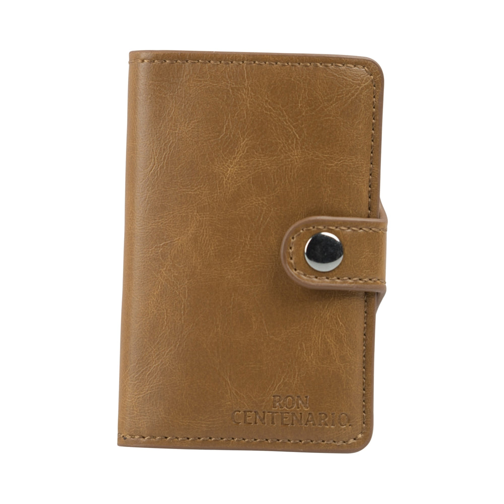 Ron Centenario Rum Portacarte Portafoglio in ecopelle con protezione RFID