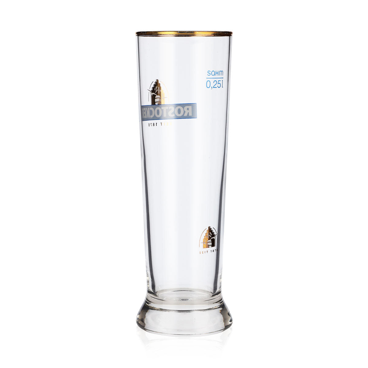 Bicchieri da birra Rostocker Bicchieri da birra 0,25 l Logo blu Sahm – Vista 3