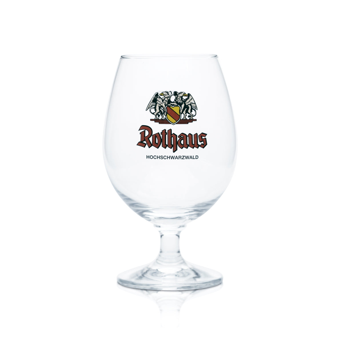 Bicchiere da birra Rothaus 0,4 l, forma a tulipano, birrificio Badische Brauerei, birra Pils Zäpfle