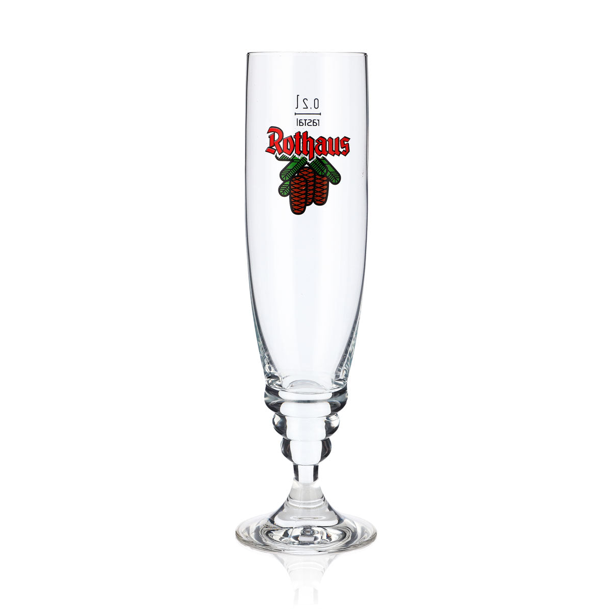 Bicchiere da birra Rothaus Bicchieri da birra 0,2 l Bicchiere a calice Tannenzäpfle Rastal Feldberg