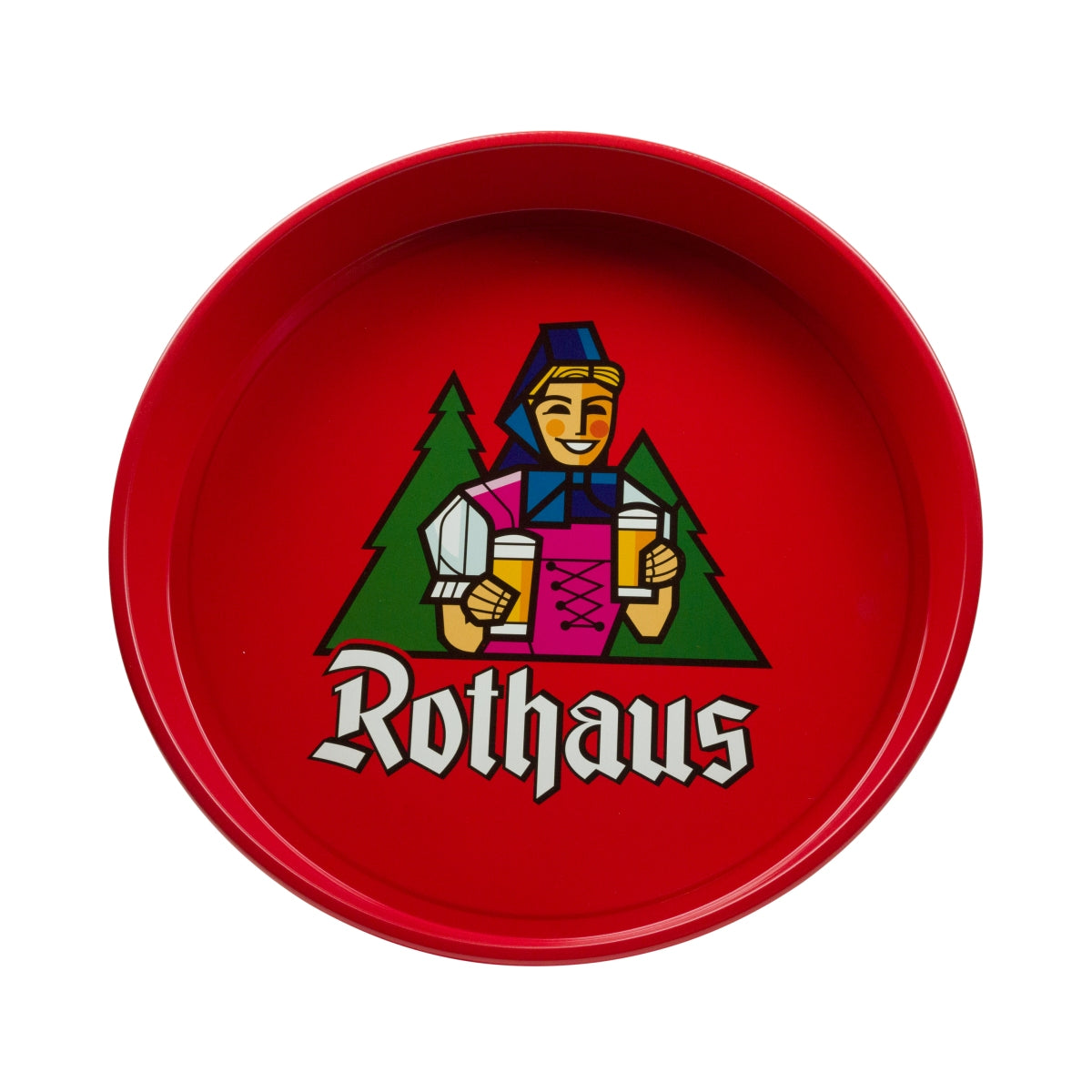 Vassoio per birra Rothaus Vassoio da portata Vassoio da cameriere rosso Metallo