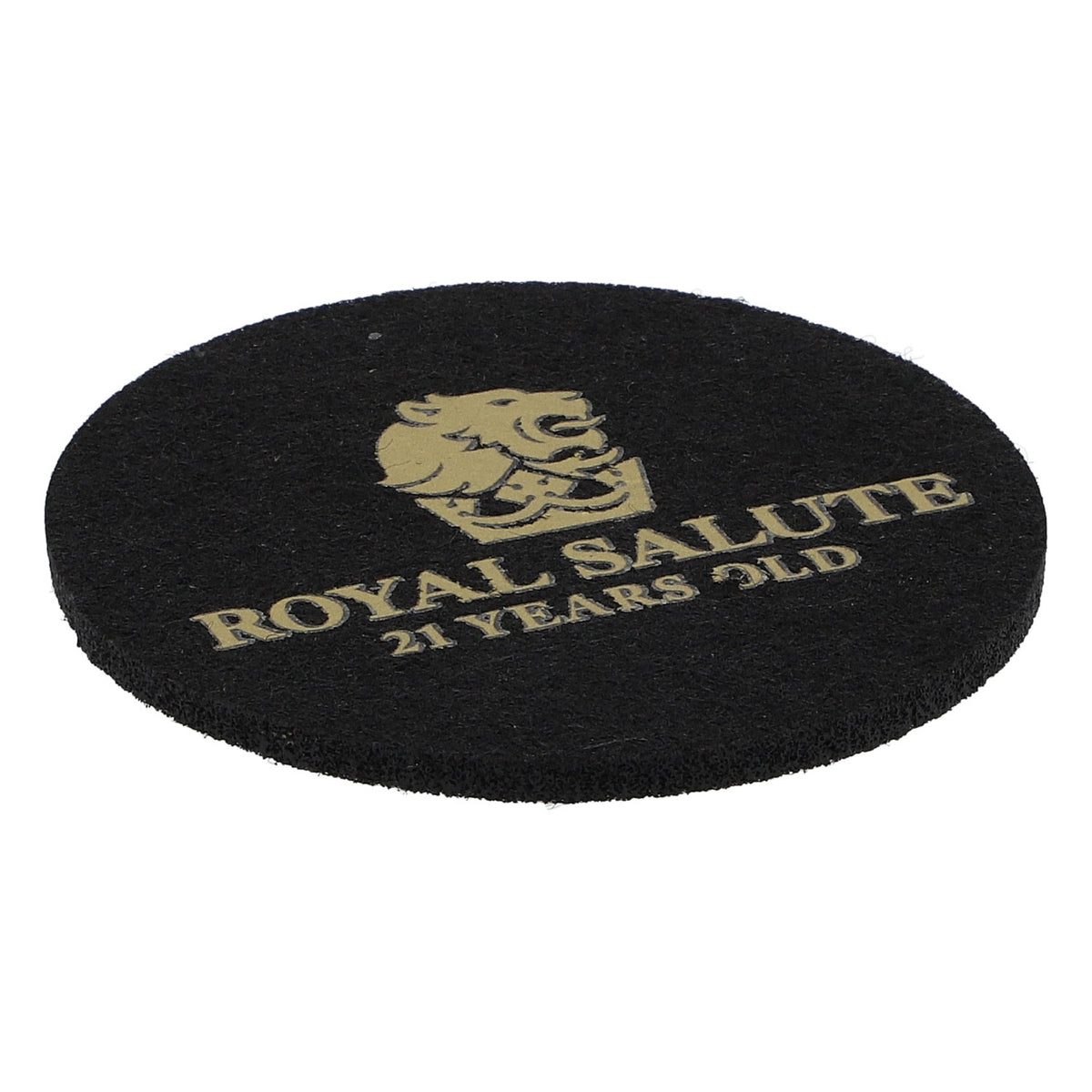 Royal Salute Whisky Sottobicchiere in feltro Sottobicchiere in vetro Nero Diametro 6,2 cm