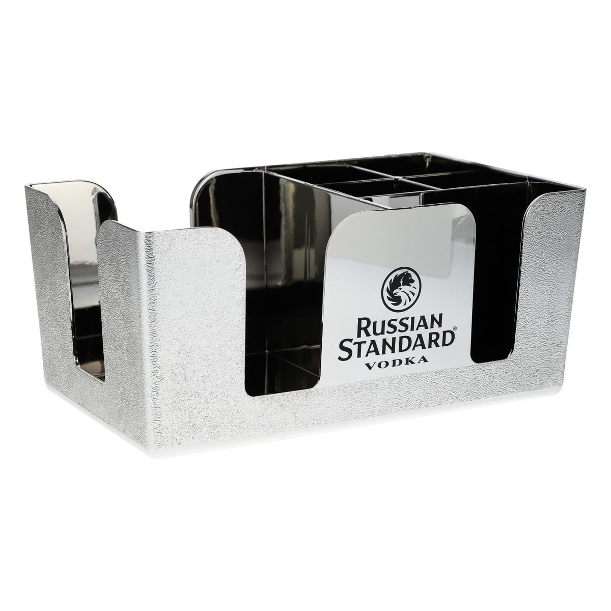 Russian Standard Vodka Barcaddy cromato - Portatovaglioli e portaposate argento