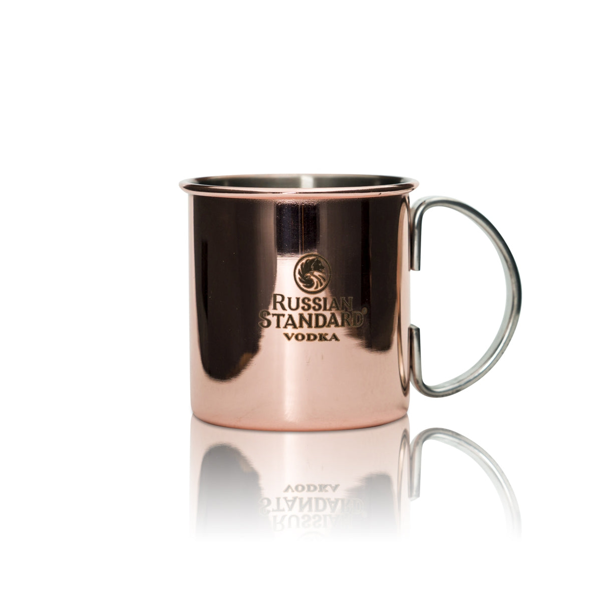 6x Russian Standard Vodka bicchiere di rame 0,3 l con manico Moscow Mule tazza mug – Vista 2