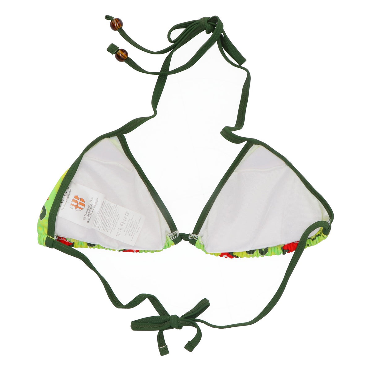 Salitos Costume da bagno bikini Costumi da bagno Abbigliamento da spiaggia Donna Taglia 34 verde/giallo – Vista 3