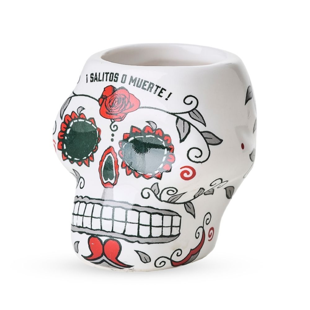 Salitos Bicchiere da birra Bicchiere con teschio Bicchieri Bicchierino Skull Shot Cup 0,03 l – Vista 2