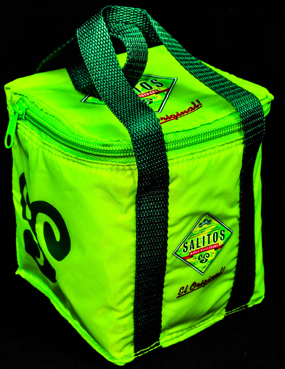 Borsa termica per birra Salitos Borsa termica per lattine Borsa termica da spiaggia Piccola Verde isolata – Vista 2