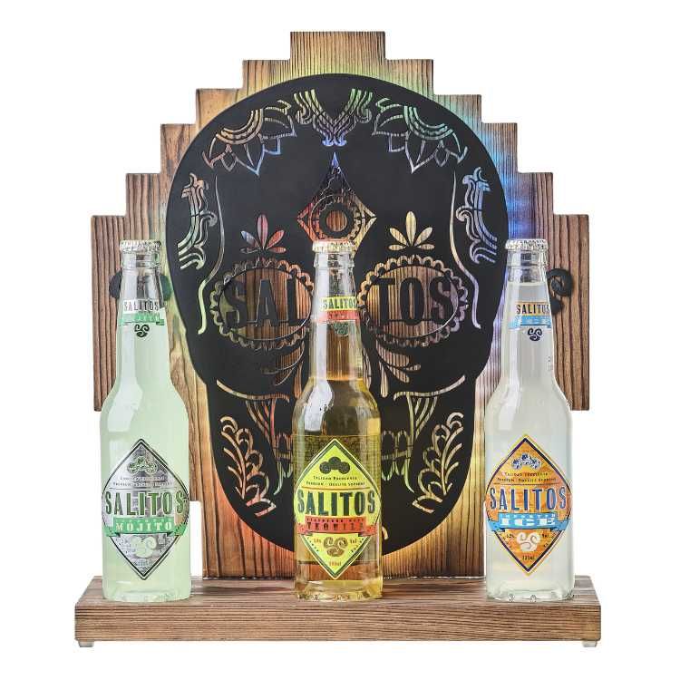 Salitos Bottle Glorifier LED Skull Bottle Display Bar Party Club Bartool Decorazione – Vista 2