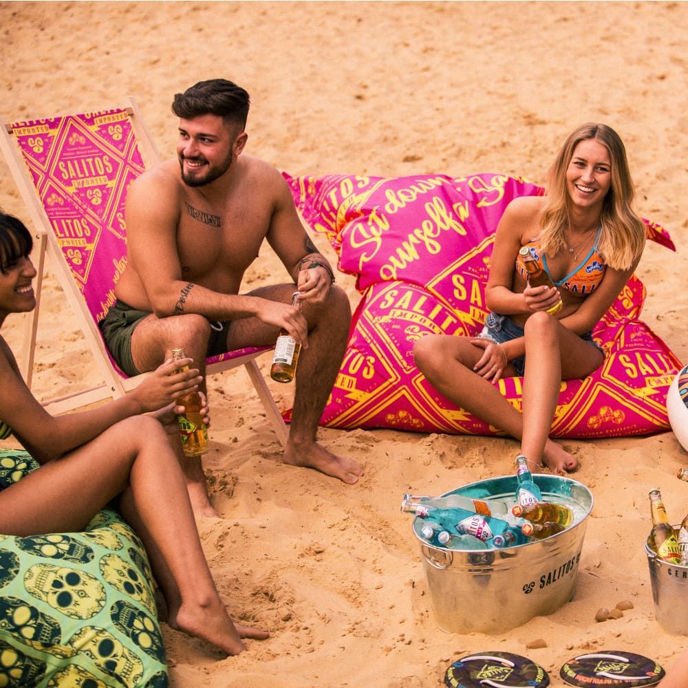 Salitos Pouf Beanbag Grande Poltrona Lounge da Esterno Divano Chill – Vista 3