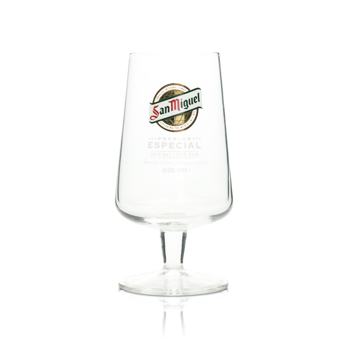Bicchiere da birra San Miguel 0,3 l Pokal Especial 1890 Crisal Bicchieri tulipano Copas Beer