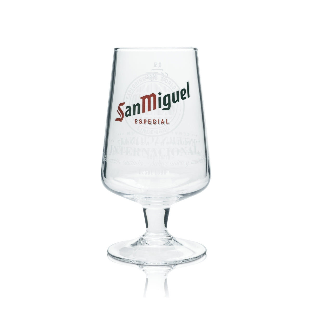Bicchiere da birra San Miguel 0,5 l Coppa Especial International Copas Bicchieri da birra Tulipano