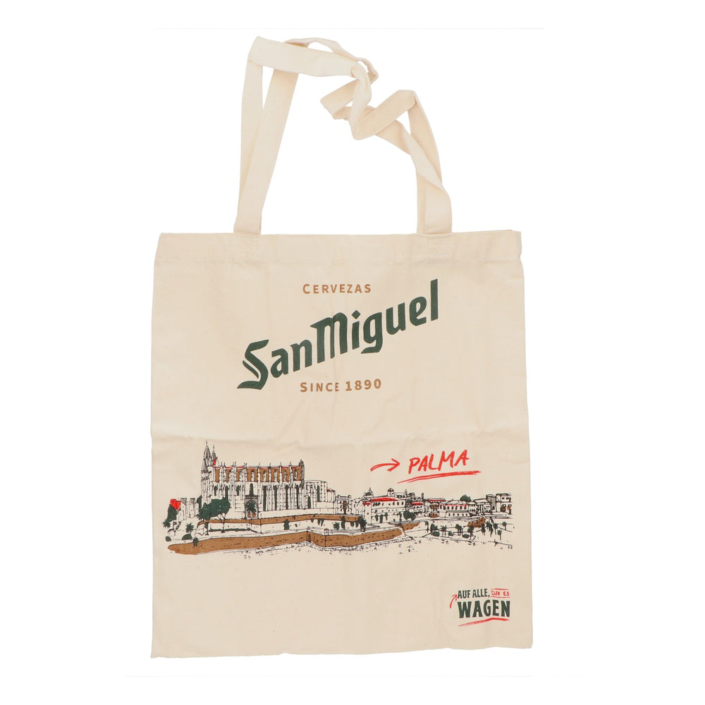 Borsa in tela per birra San Miguel Borsa in juta Borsa per la spesa "Palma"