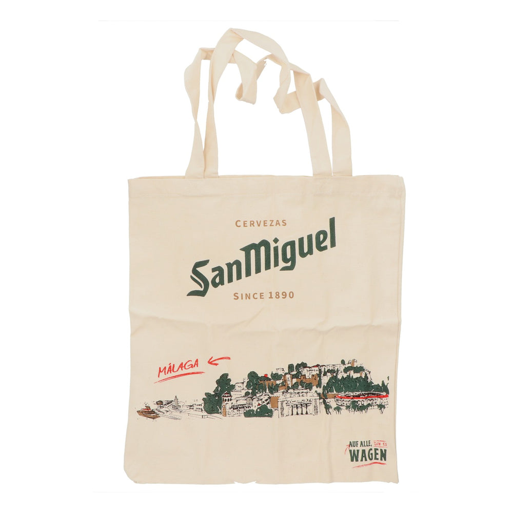 Borsa in tela per birra San Miguel Borsa in juta Borsa per la spesa "Malaga"