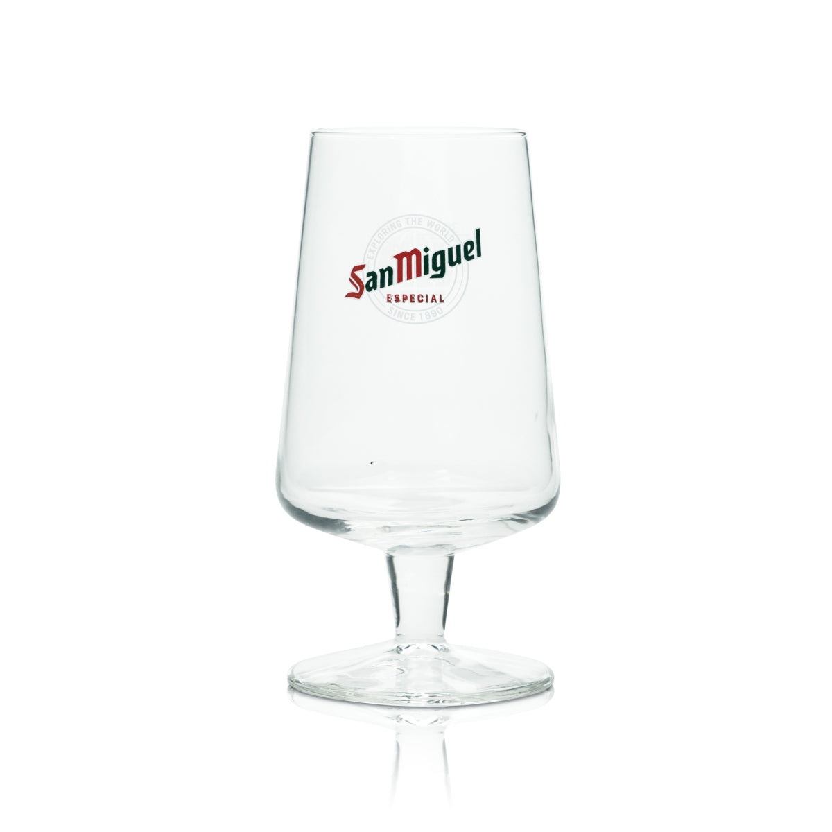 Bicchiere da birra San Miguel 0,3 l Especial Nuovo logo Bicchieri a calice Tulip Cerveza Gastro – Vista 2