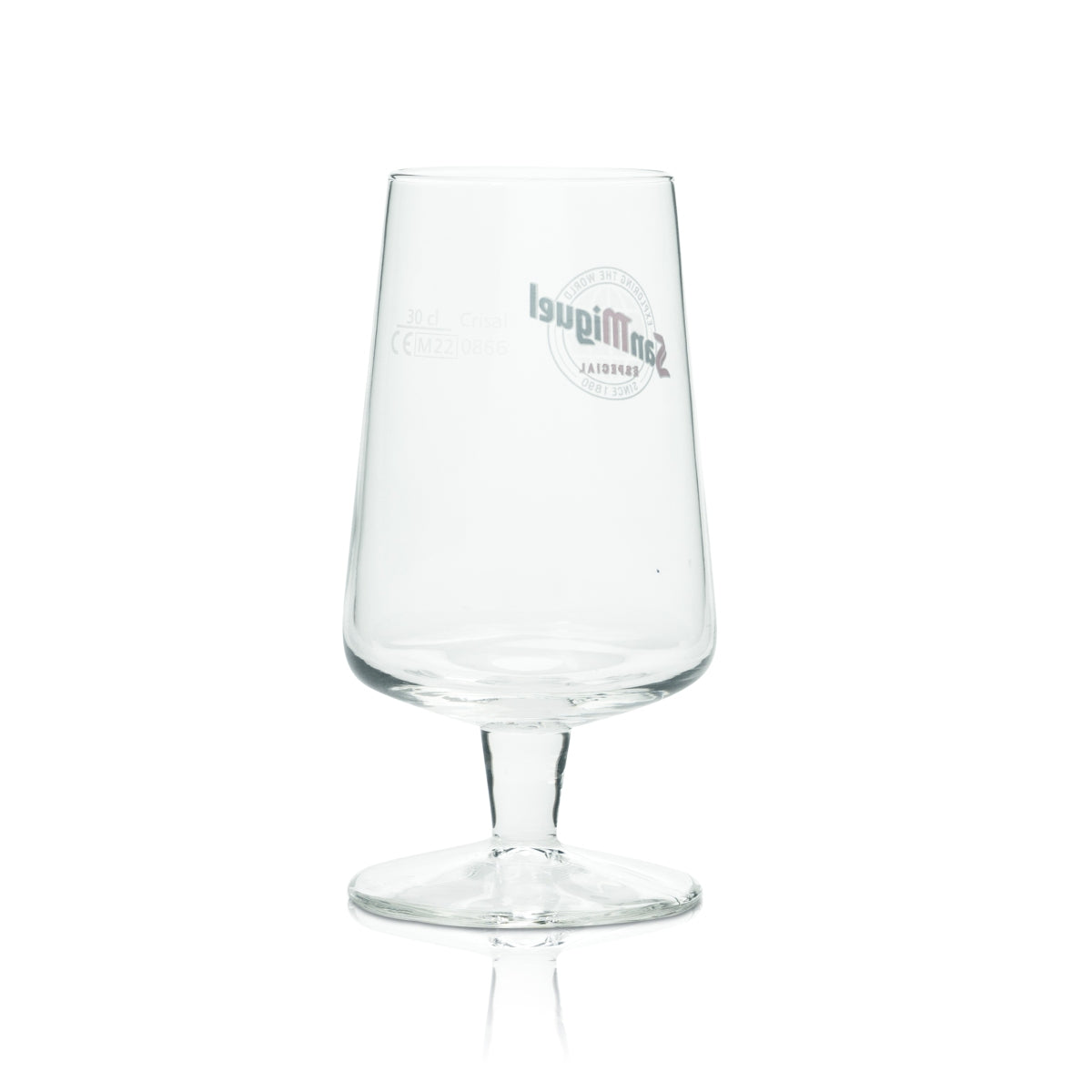 Bicchiere da birra San Miguel 0,3 l Especial Nuovo logo Bicchieri a calice Tulip Cerveza Gastro – Vista 3