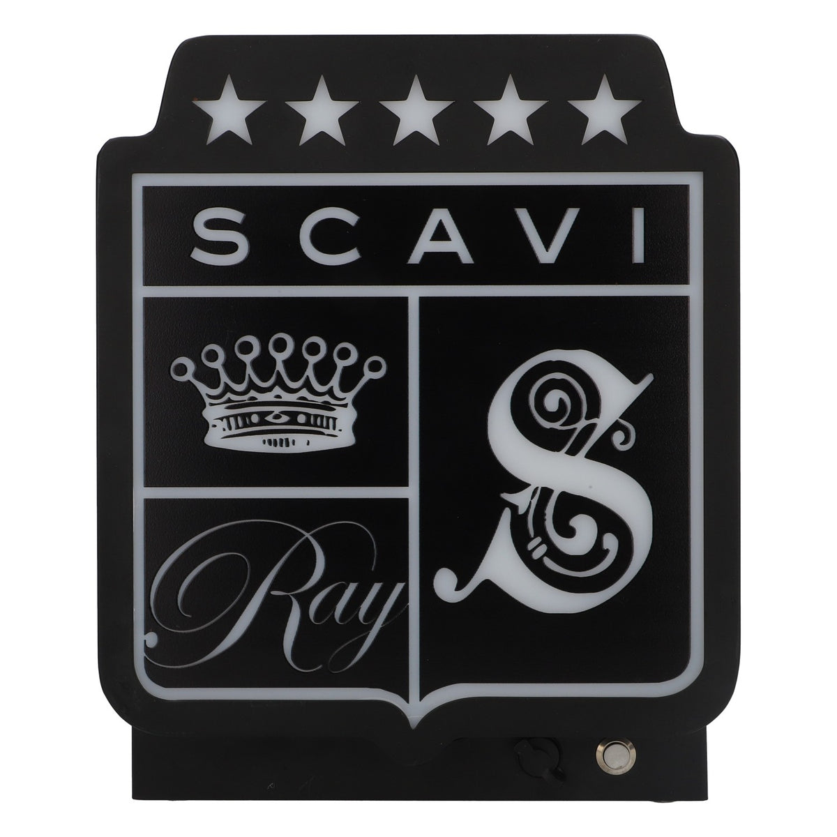 Scavi & Ray LED Raffredda bottiglie di spumante Batteria ricaricabile incl. alimentatore Ice Bucket Illuminata nero trasparente – Vista 3