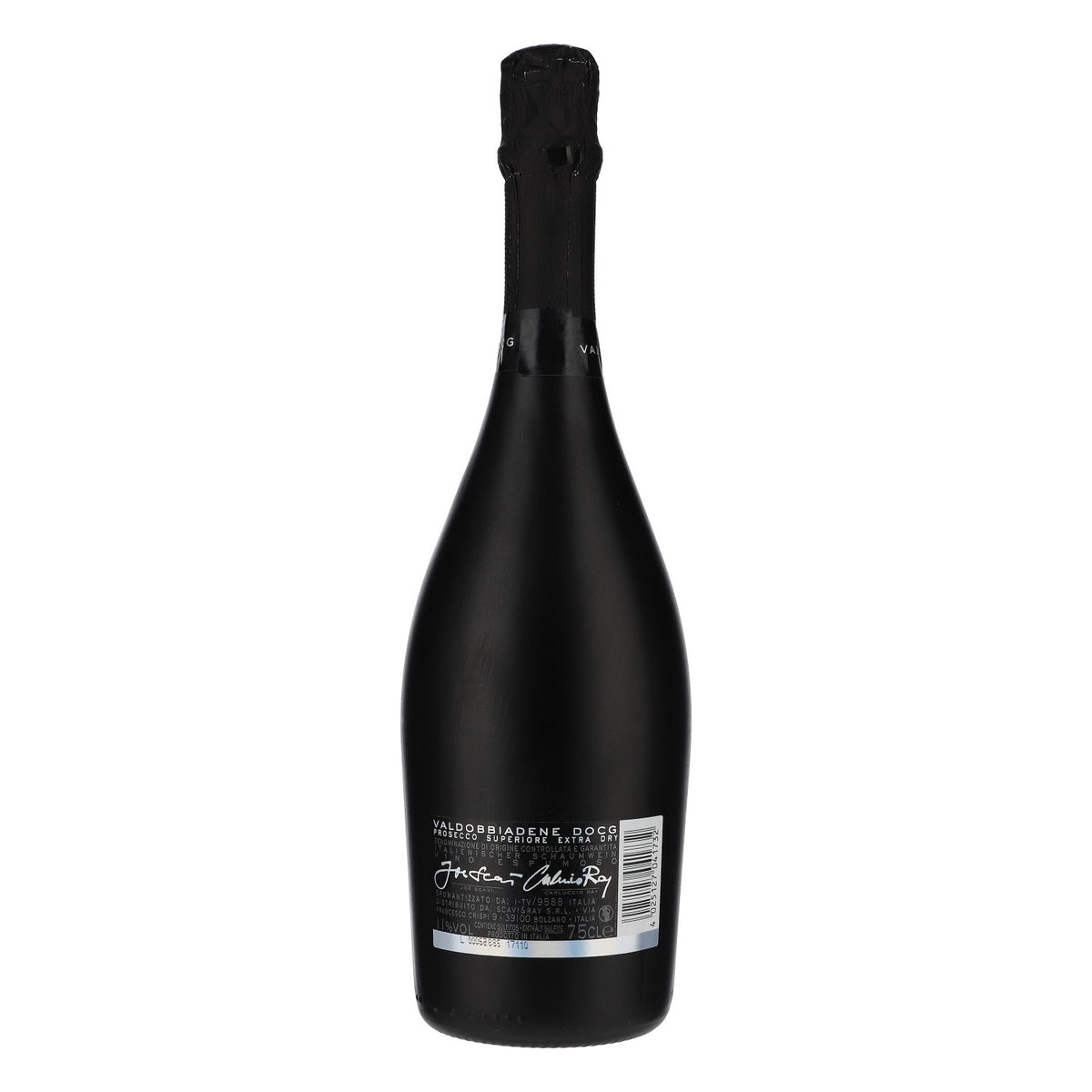 Scavi & Ray LEERE Prosecco Bottiglia decorativa Bottiglia da esposizione 0,75 l Nero opaco – Vista 4