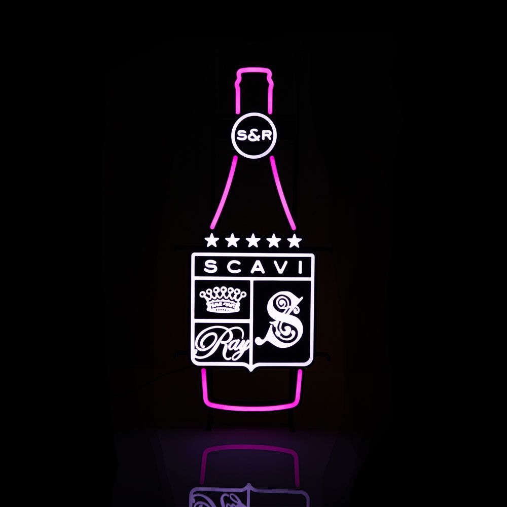 Scavi & Ray Insegna luminosa LED Neon Sign Bottle Indoor Dimmerabile Display – Vista 2