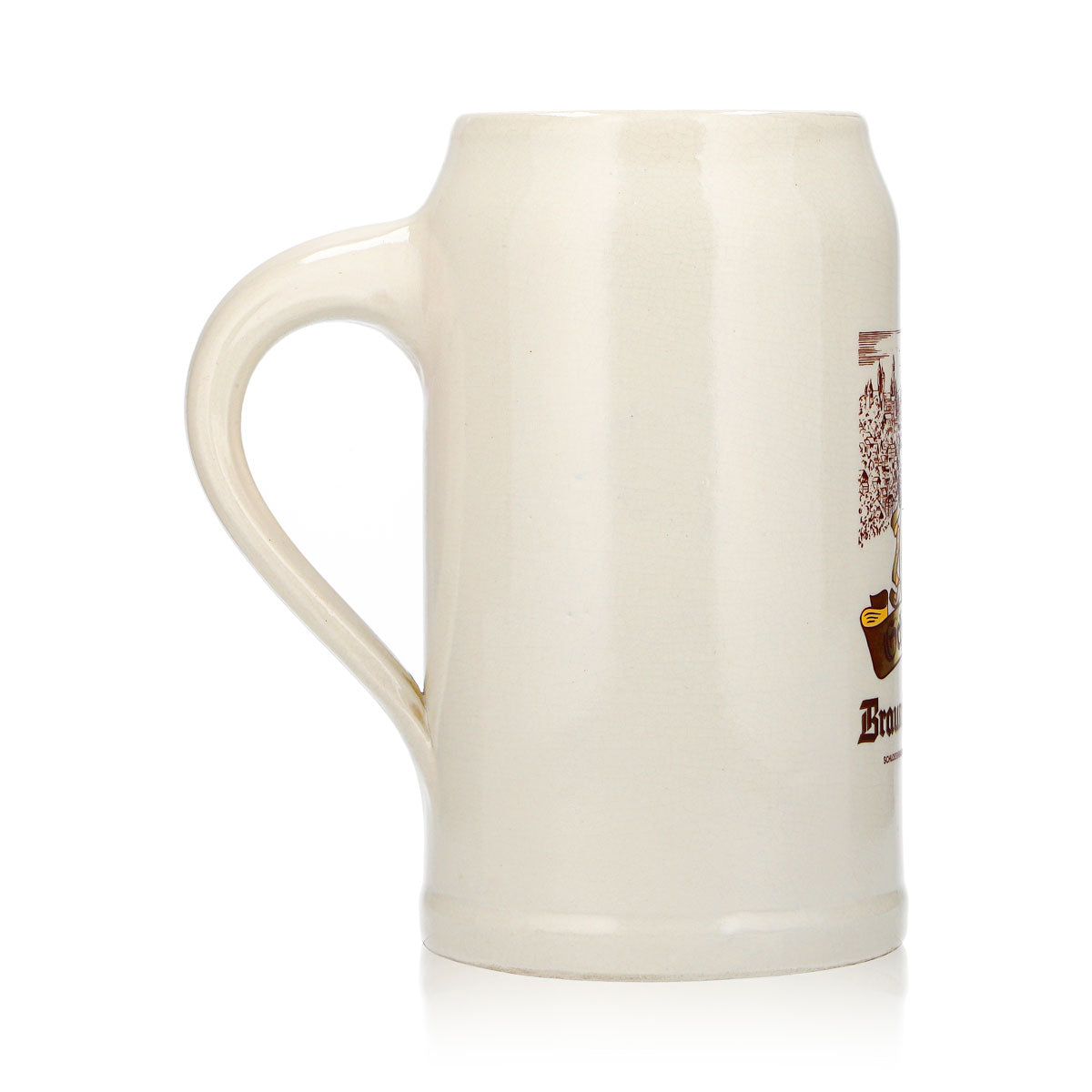 Bicchiere da birra Schlossbräu, boccale di terracotta, boccale da birra da 1 l, Braunfelser 1868, Sahm, terracotta – Vista 4