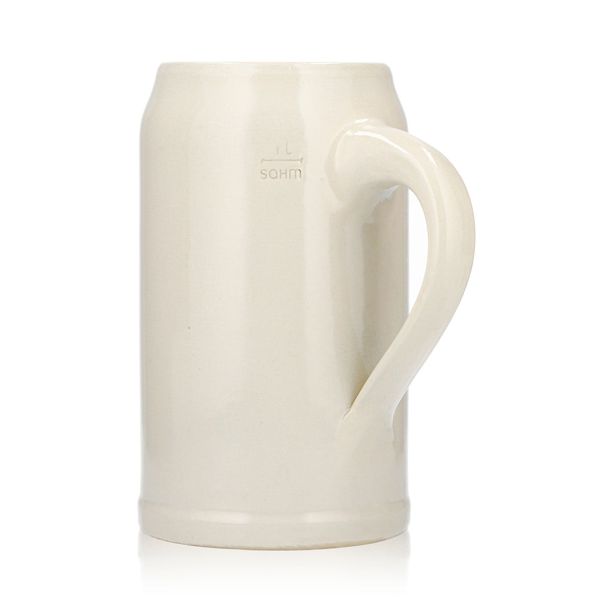 Bicchiere da birra Schlossbräu, boccale di terracotta, boccale da birra da 1 l, Braunfelser 1868, Sahm, terracotta – Vista 5