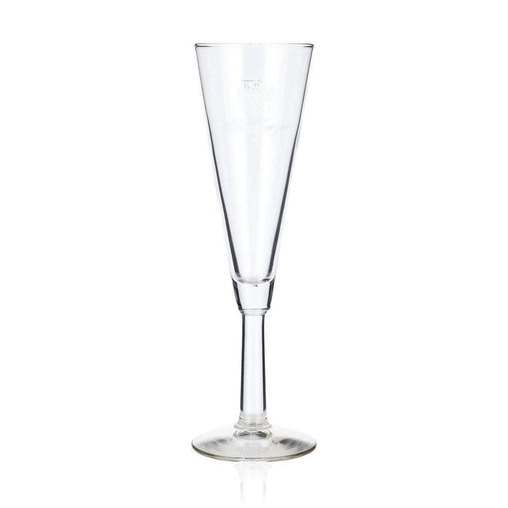 Bicchiere da spumante Schlumberger da 0,1 l, flûte, logo bianco, bicchiere da spumante, flûte da spumante, bicchiere da champagne