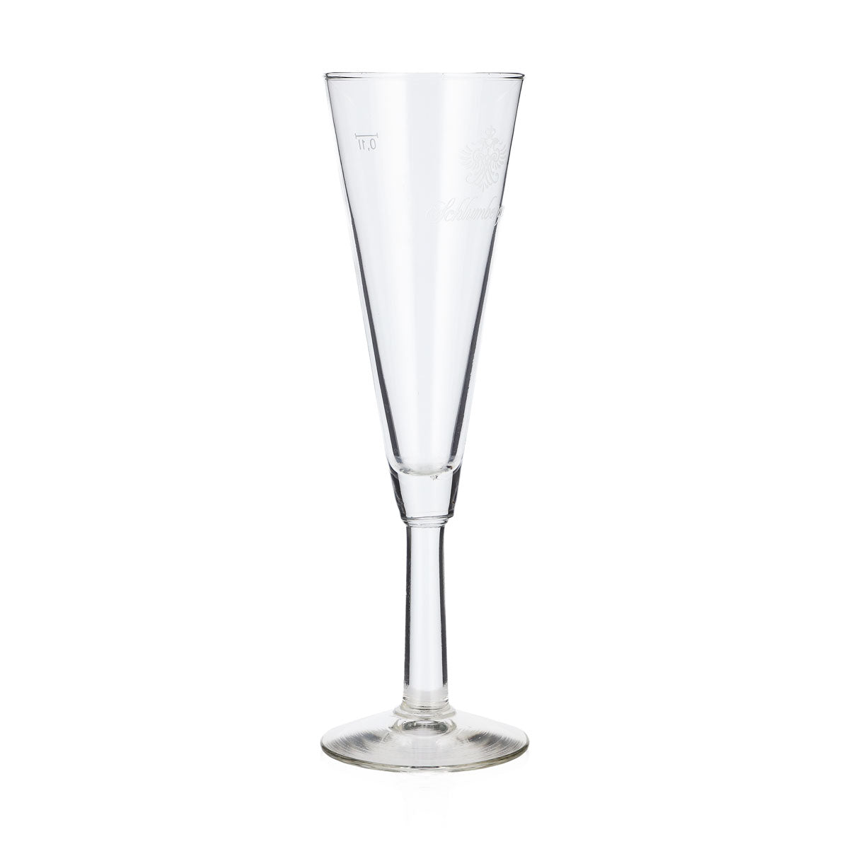Bicchiere da spumante Schlumberger da 0,1 l, flûte, logo bianco, bicchiere da spumante, flûte da spumante, bicchiere da champagne – Vista 2